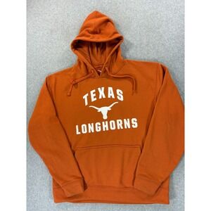 Texas Longhorns Screened Logo Campus Hoodie Sweatshirt (Men's Medium) Orange